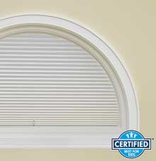 circles arches honeycomb shade